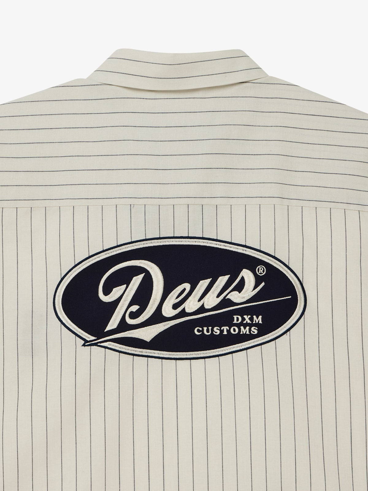 Deus Forecourt Stripe Shirt | Dirty White