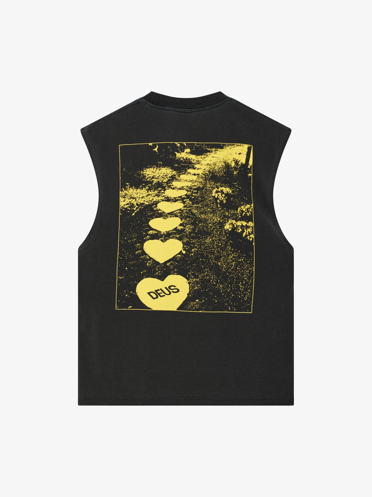 Deus Save Your Sole Muscle Tee | Anthracite