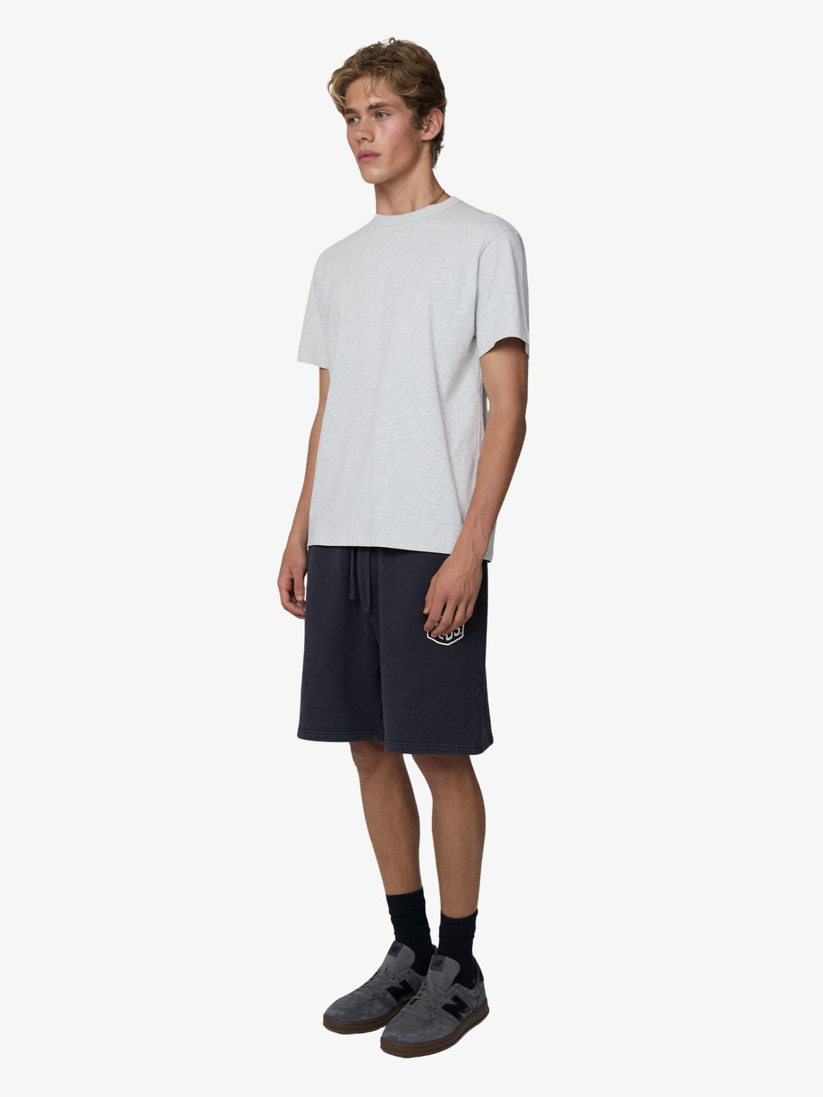 Deus Shield Garment Dyed Track Shorts | Black