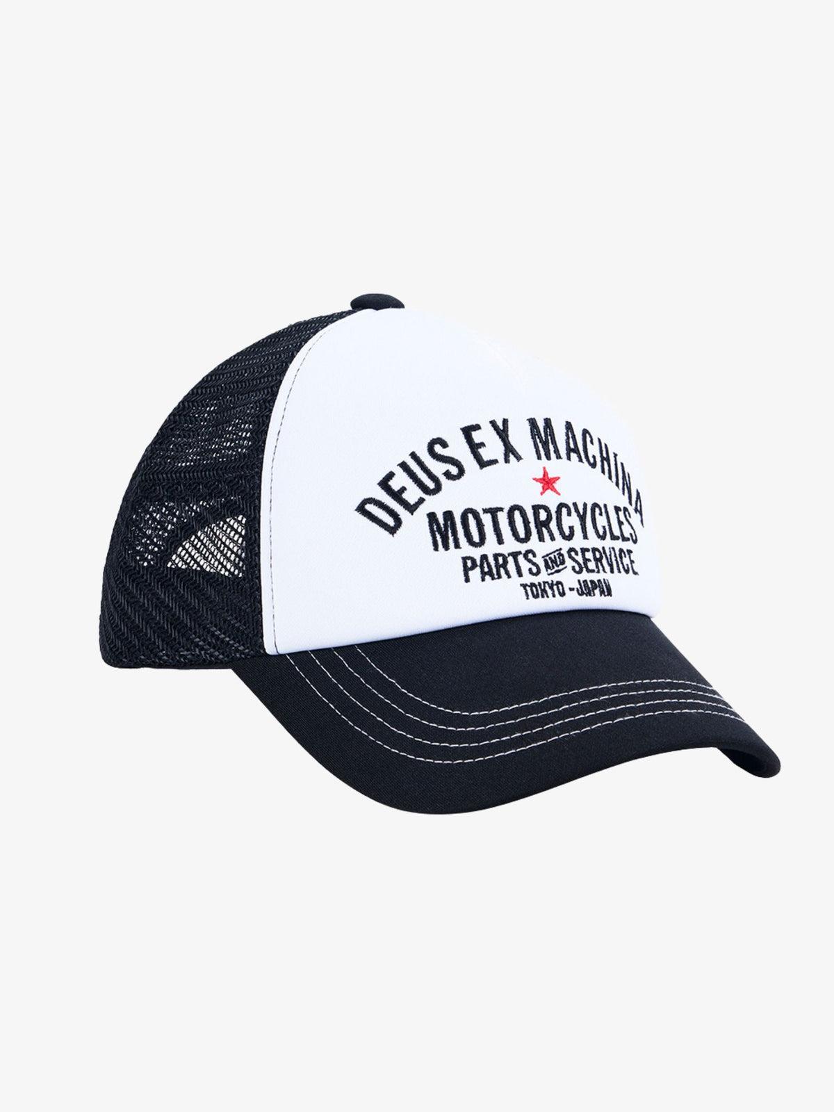 Deus Tokyo Original Address Trucker Cap | Black