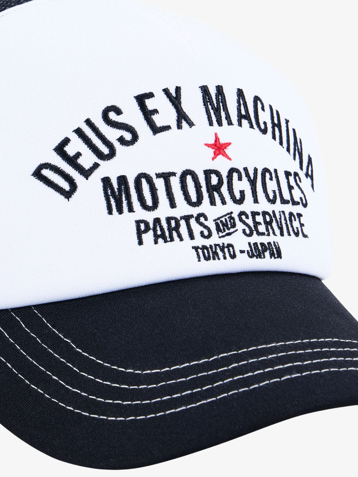 Deus Tokyo Original Address Trucker Cap | Black