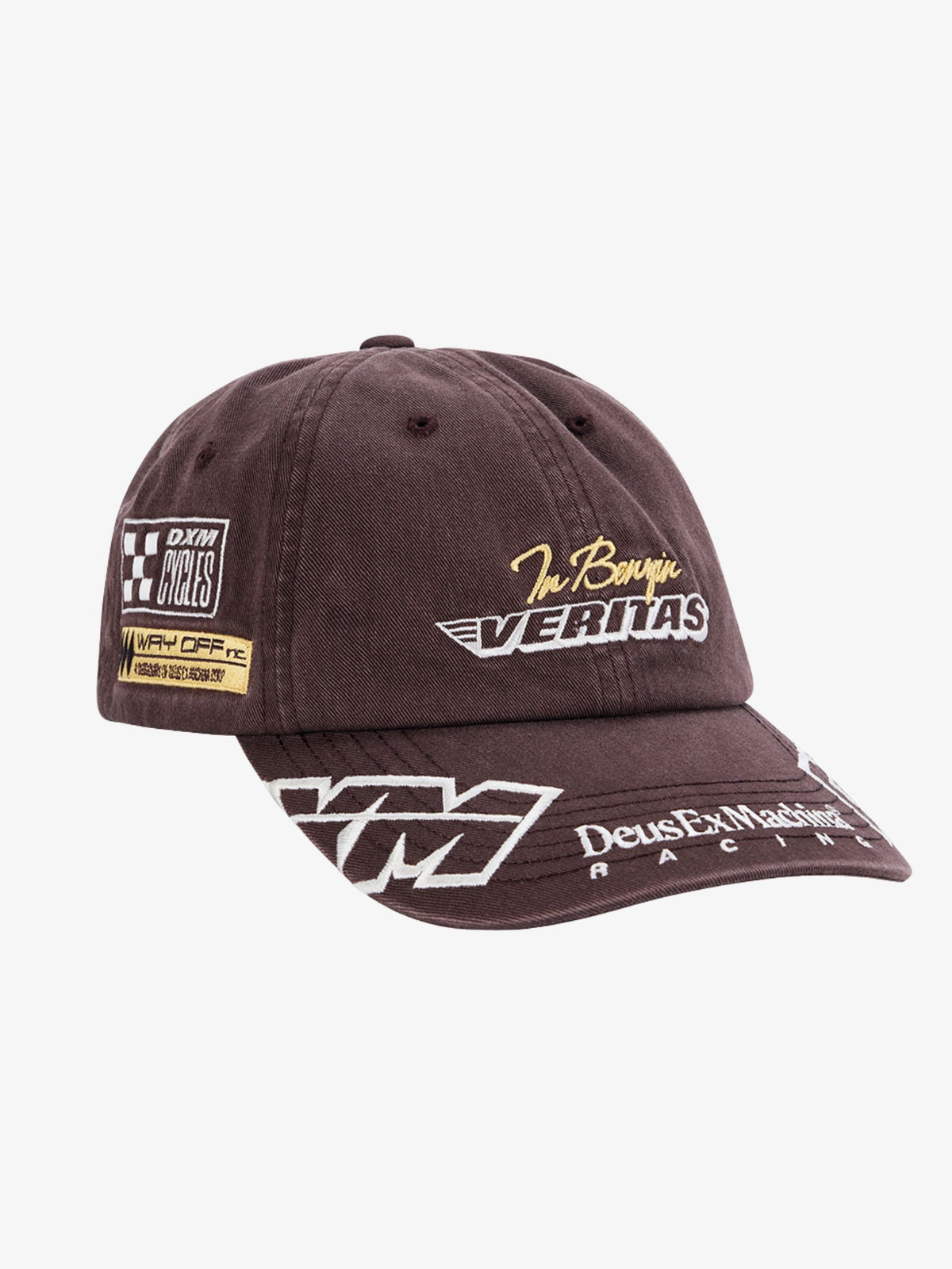 Deus Ace Moto Cap | Brown