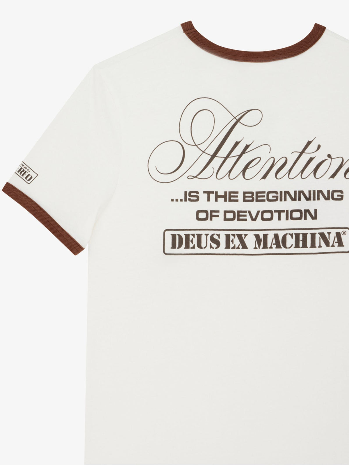 Deus Beat Down Tee | Dirty White