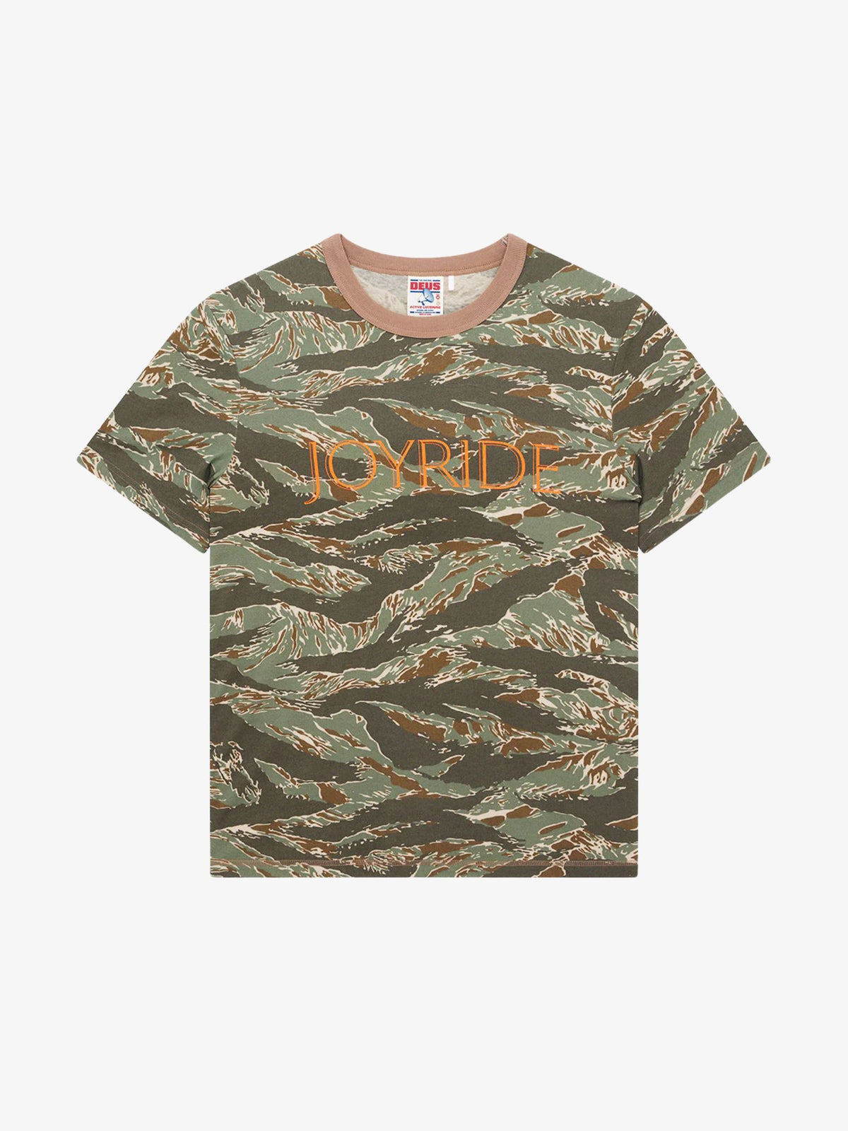 Deus Joyride Ringer Tee | Ground Cover Green
