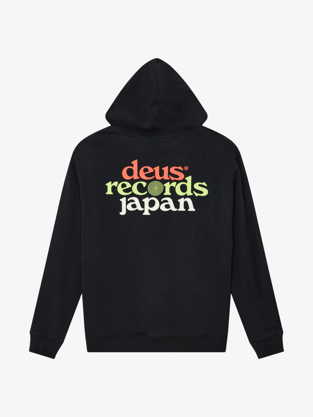 Deus Strata Zip Hoodie | Black