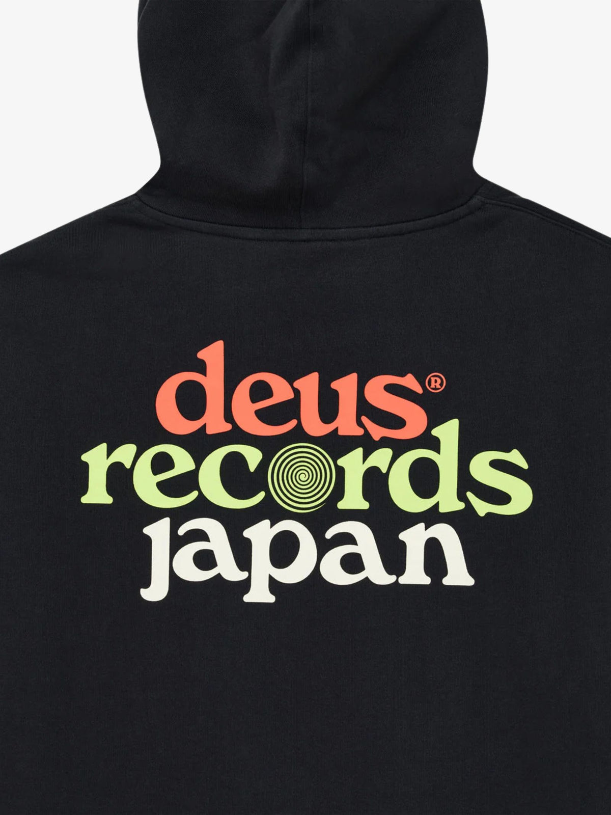 Deus Strata Zip Hoodie | Black