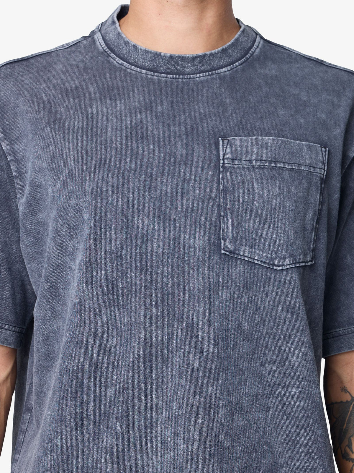 G-Star Washed Pocket T-Shirt | Dk Black Smokey Gd