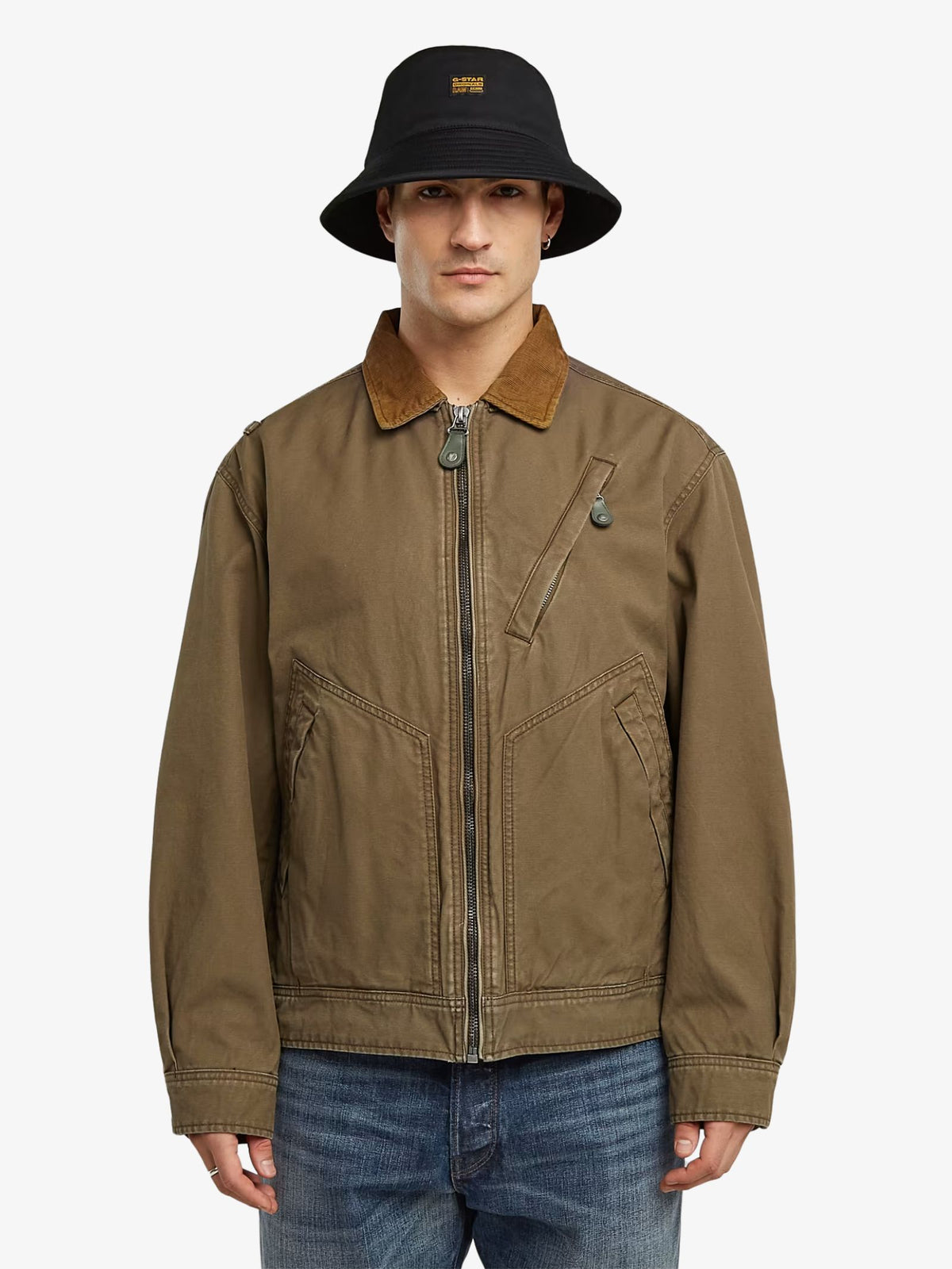 G-Star Duty Canvas Trucker Jacket | Desert Palm