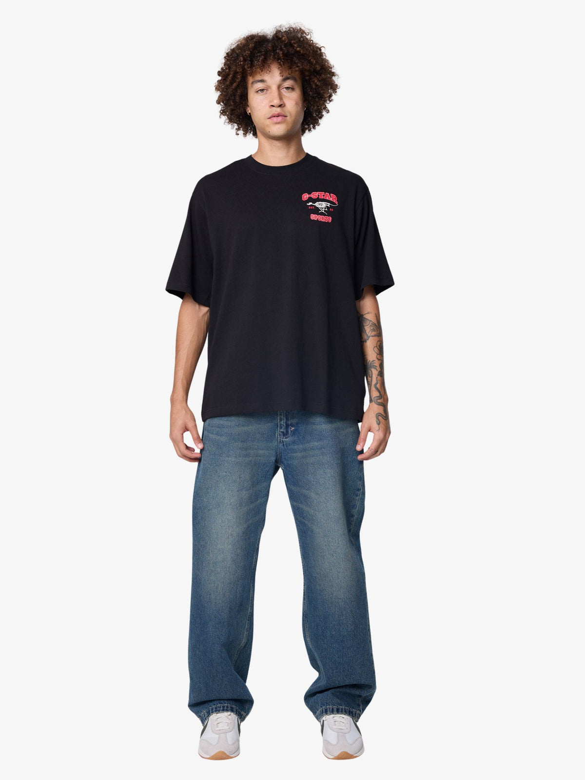 G-Star Running Dog Boxy T-Shirt | Dk Black