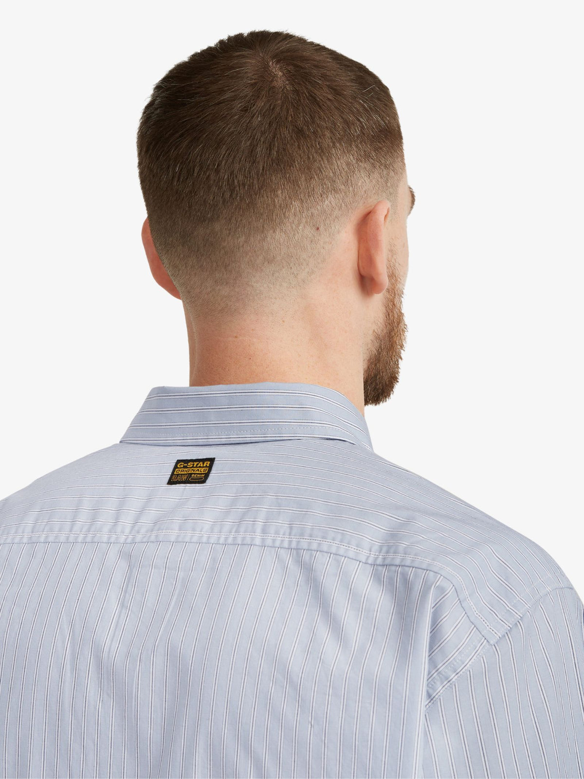 G-Star One Pocket Regular Shirt | Ash Blue Micro Stripe