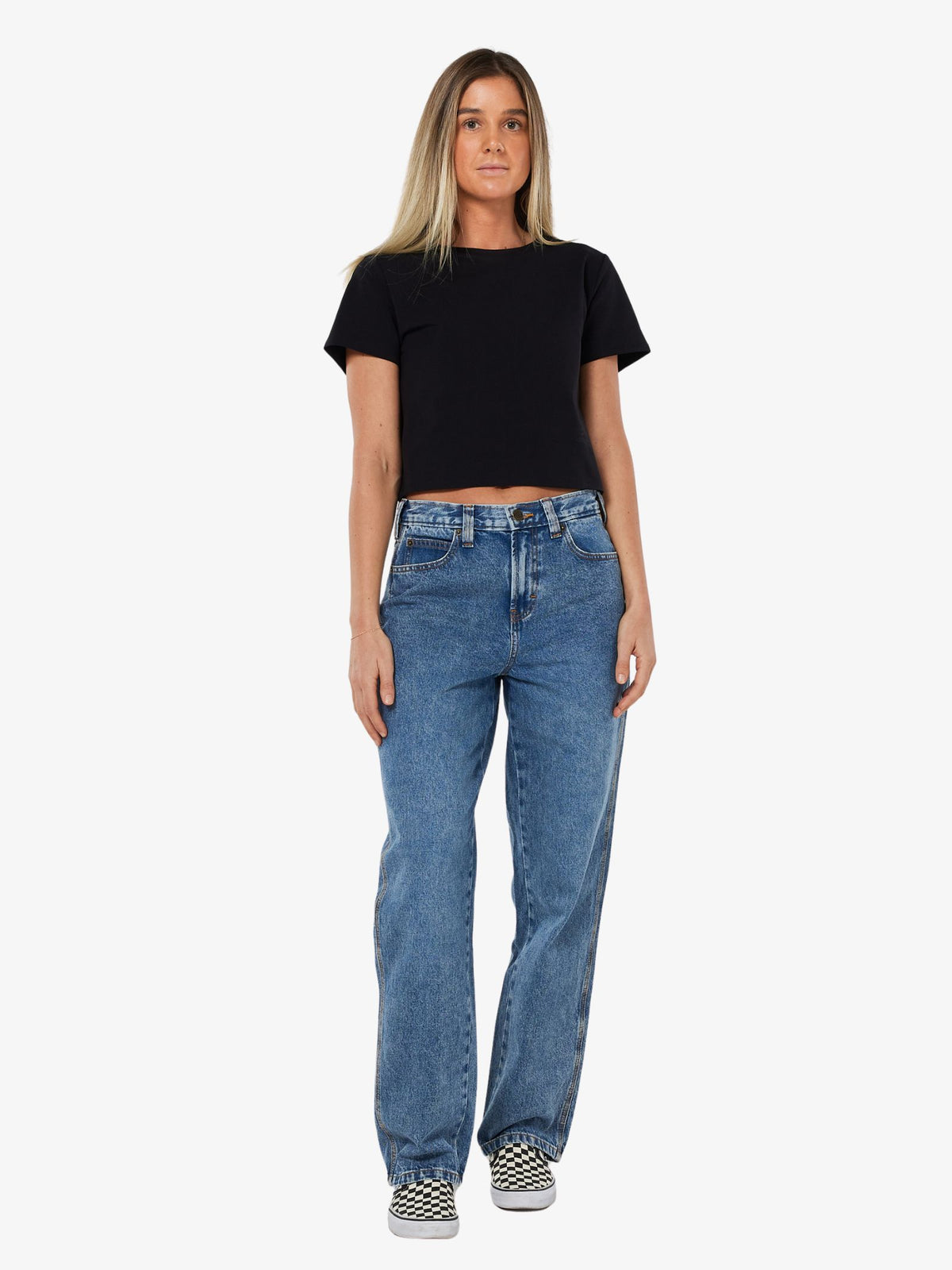 Dickies Women's Thomasville Jeans | Rinsed Blue W/ Fade