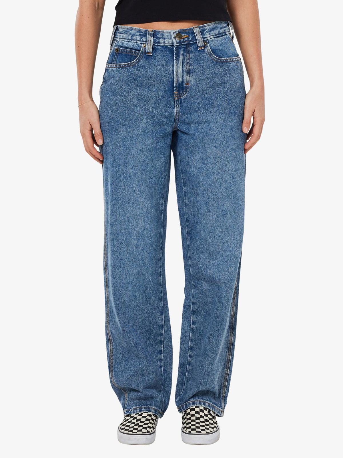 Dickies Women's Thomasville Jeans | Rinsed Blue W/ Fade