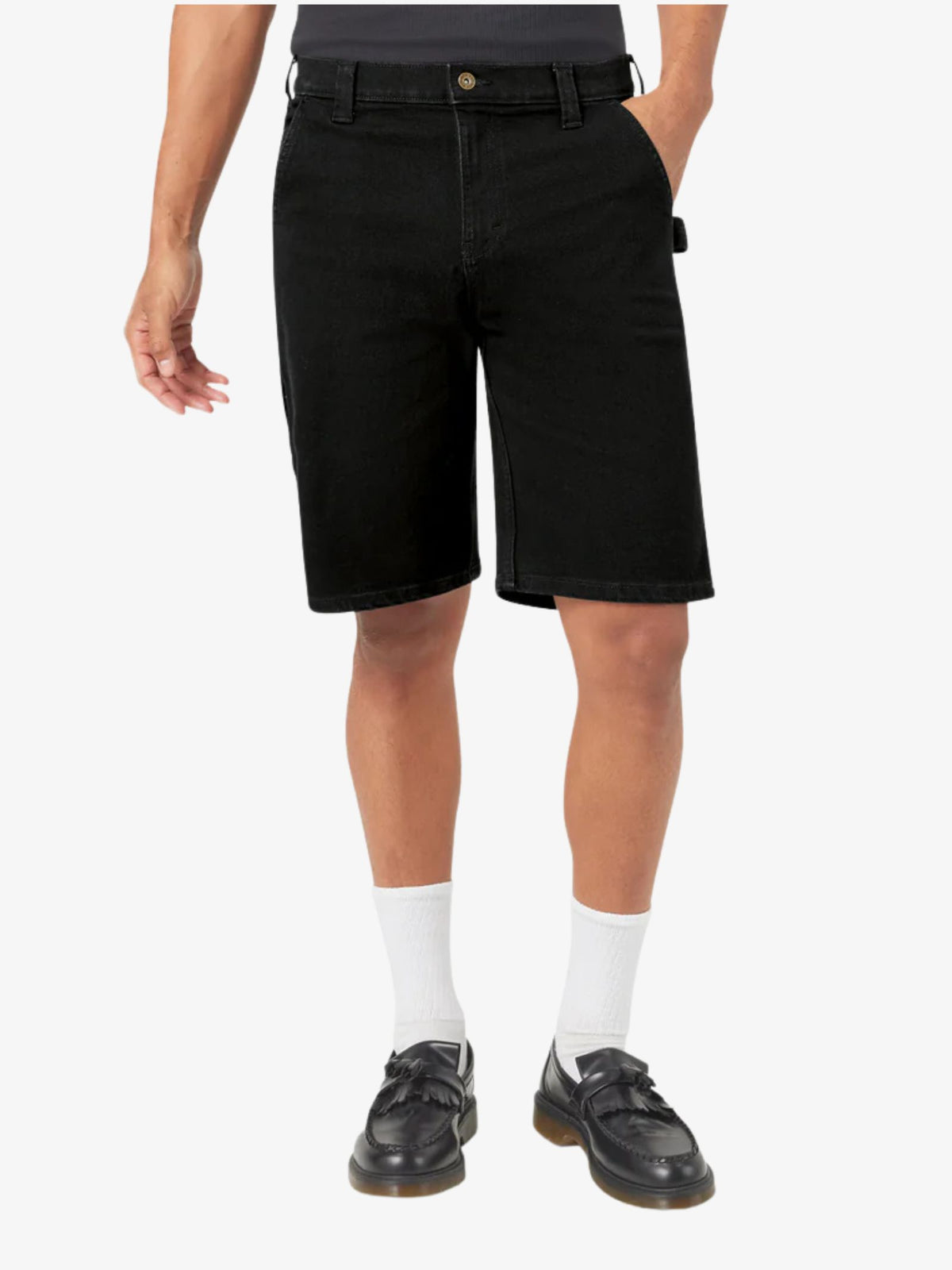 Dickies Relaxed Denim Utility Shorts | Black