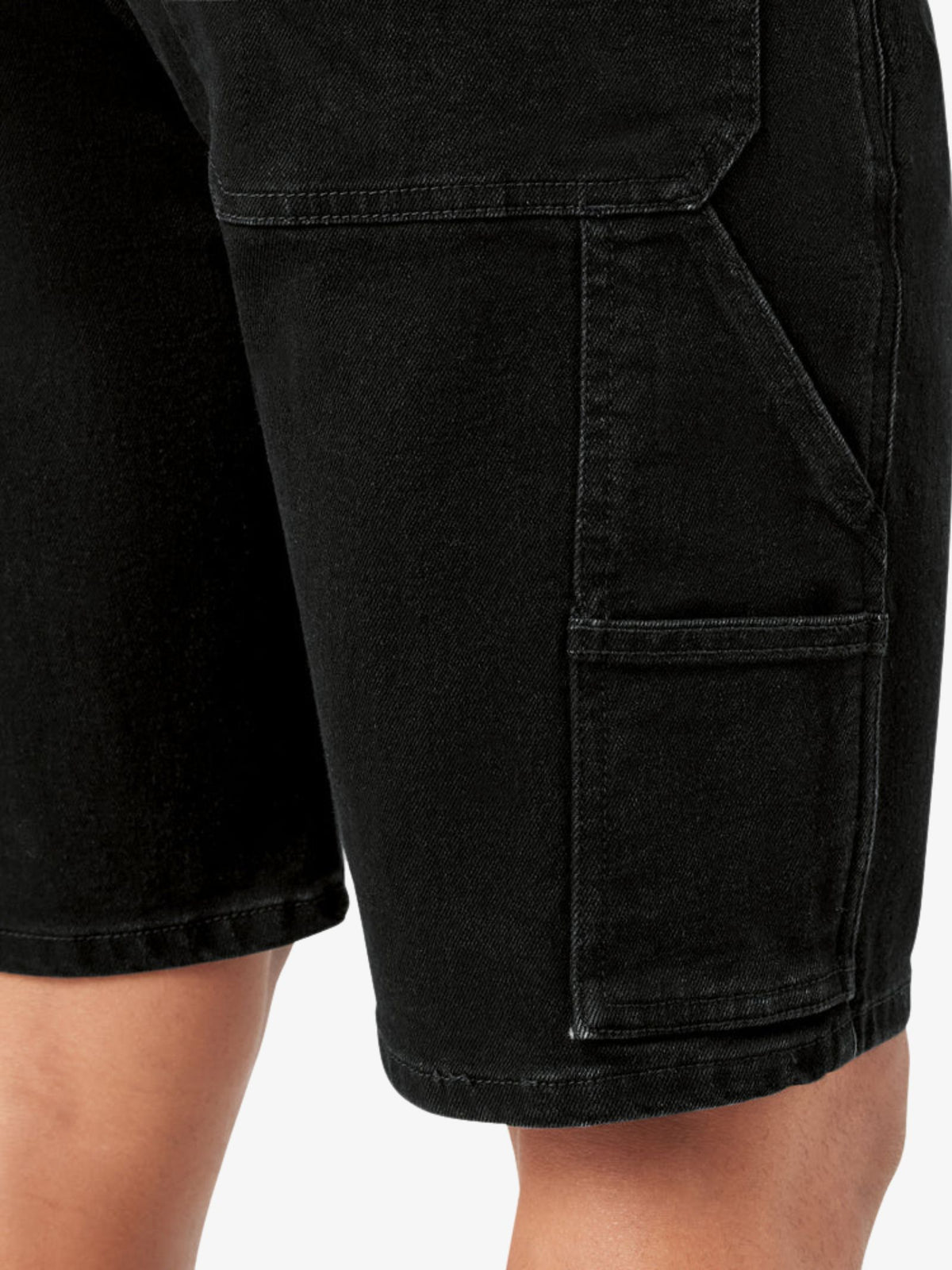 Dickies Relaxed Denim Utility Shorts | Black