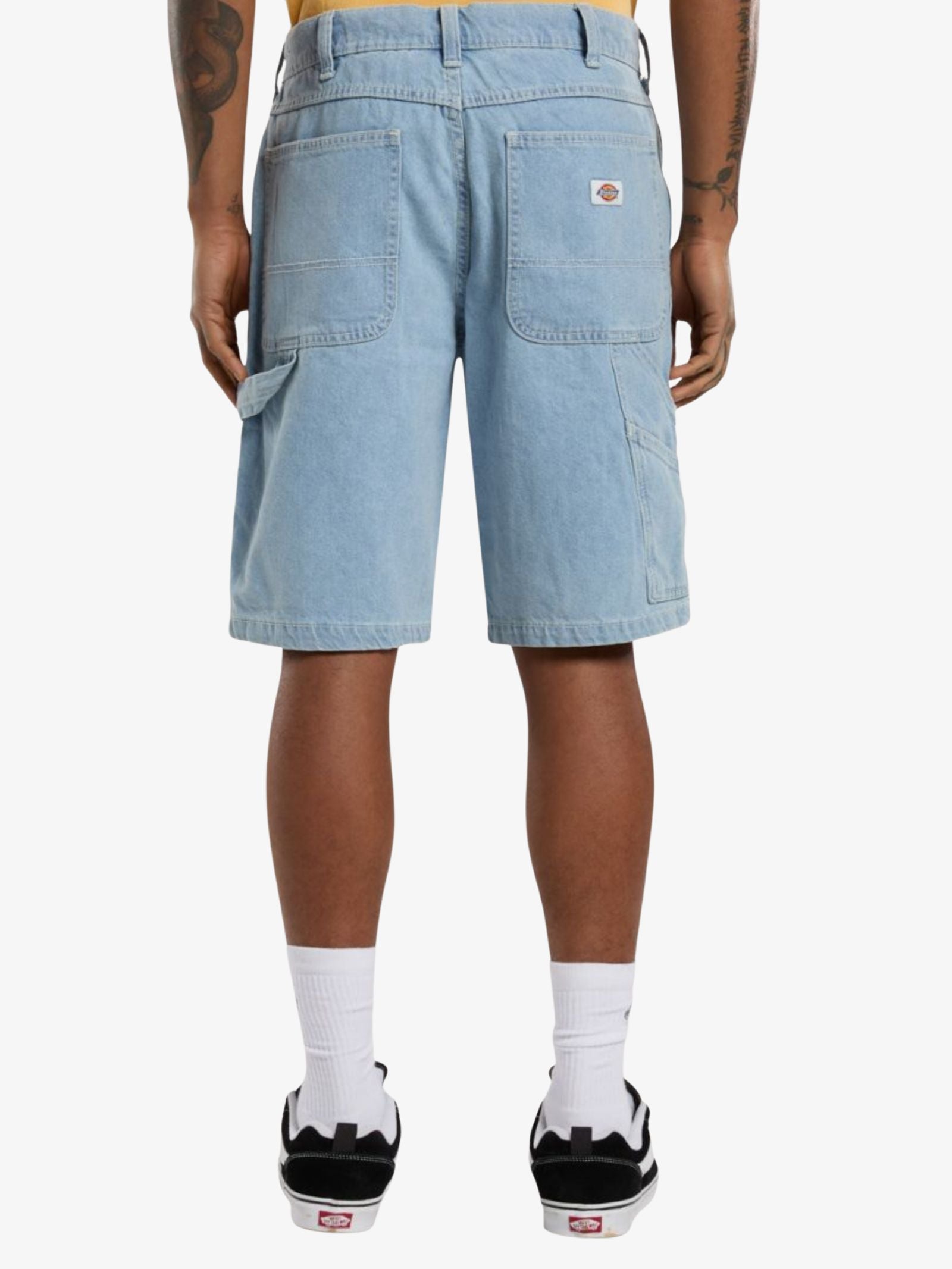 Relaxed Denim Utility Shorts 11Inch