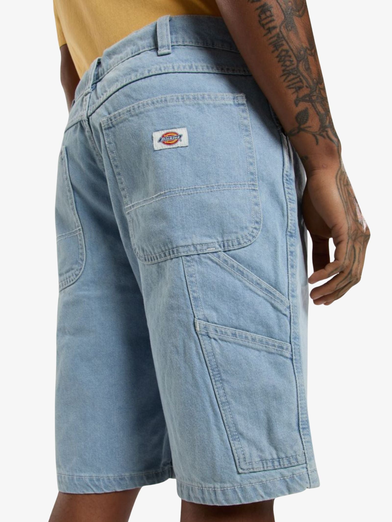 Relaxed Denim Utility Shorts 11Inch