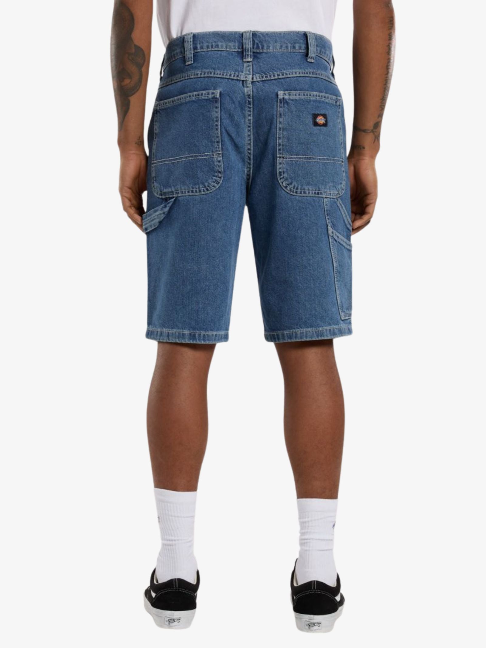Relaxed Denim Utility Shorts 11Inch