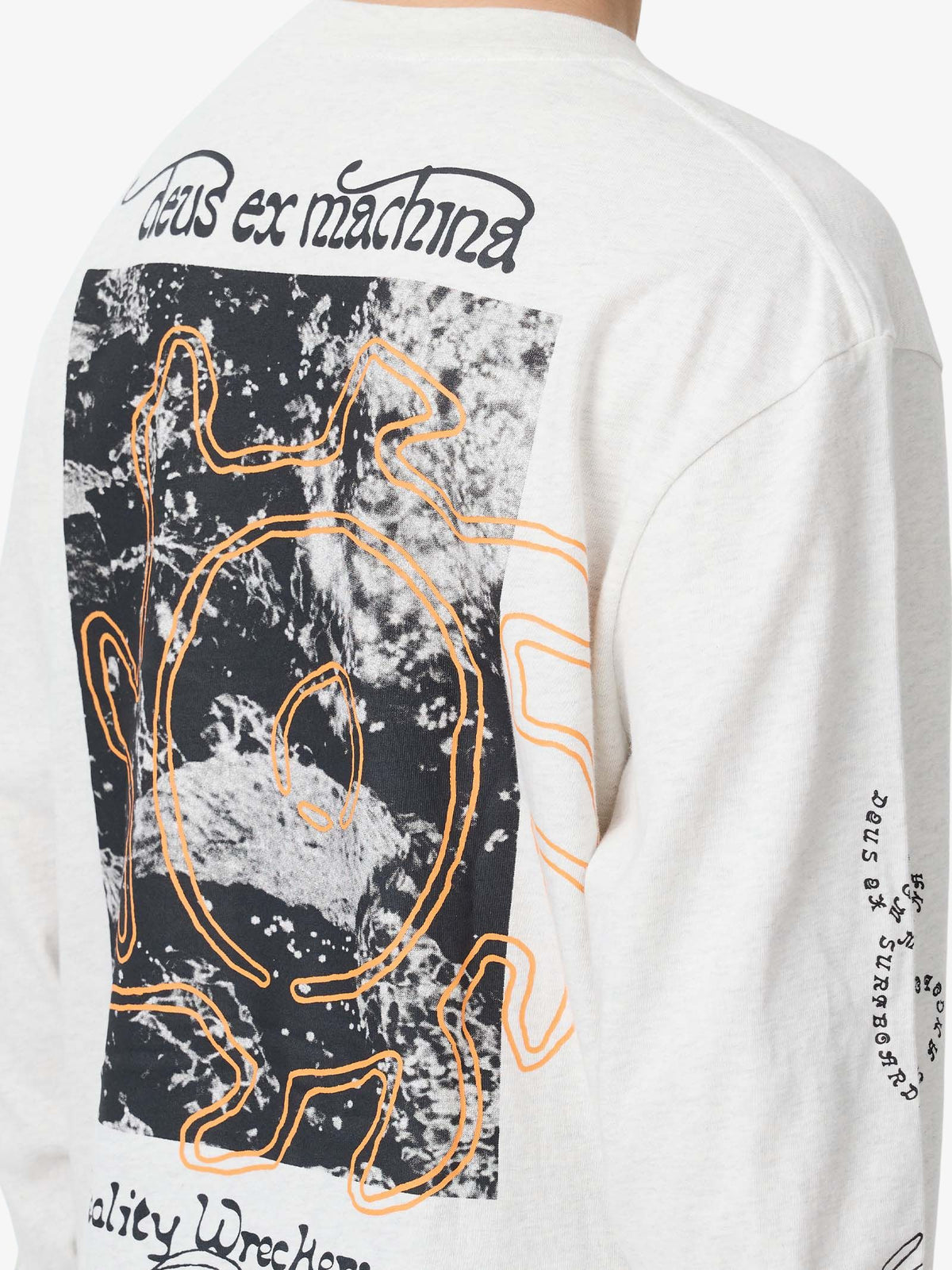 Deus Migration LS Tee | Light Grey Marle