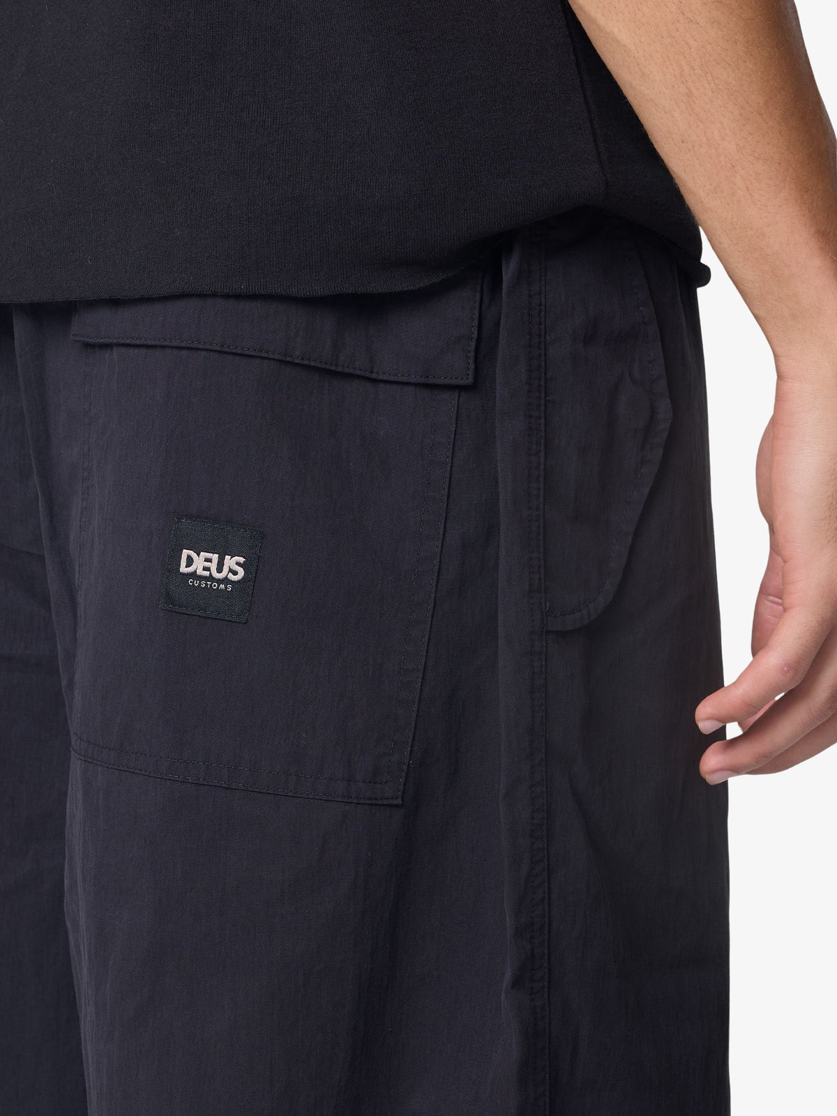 Deus Remi Parachute Pants | Black