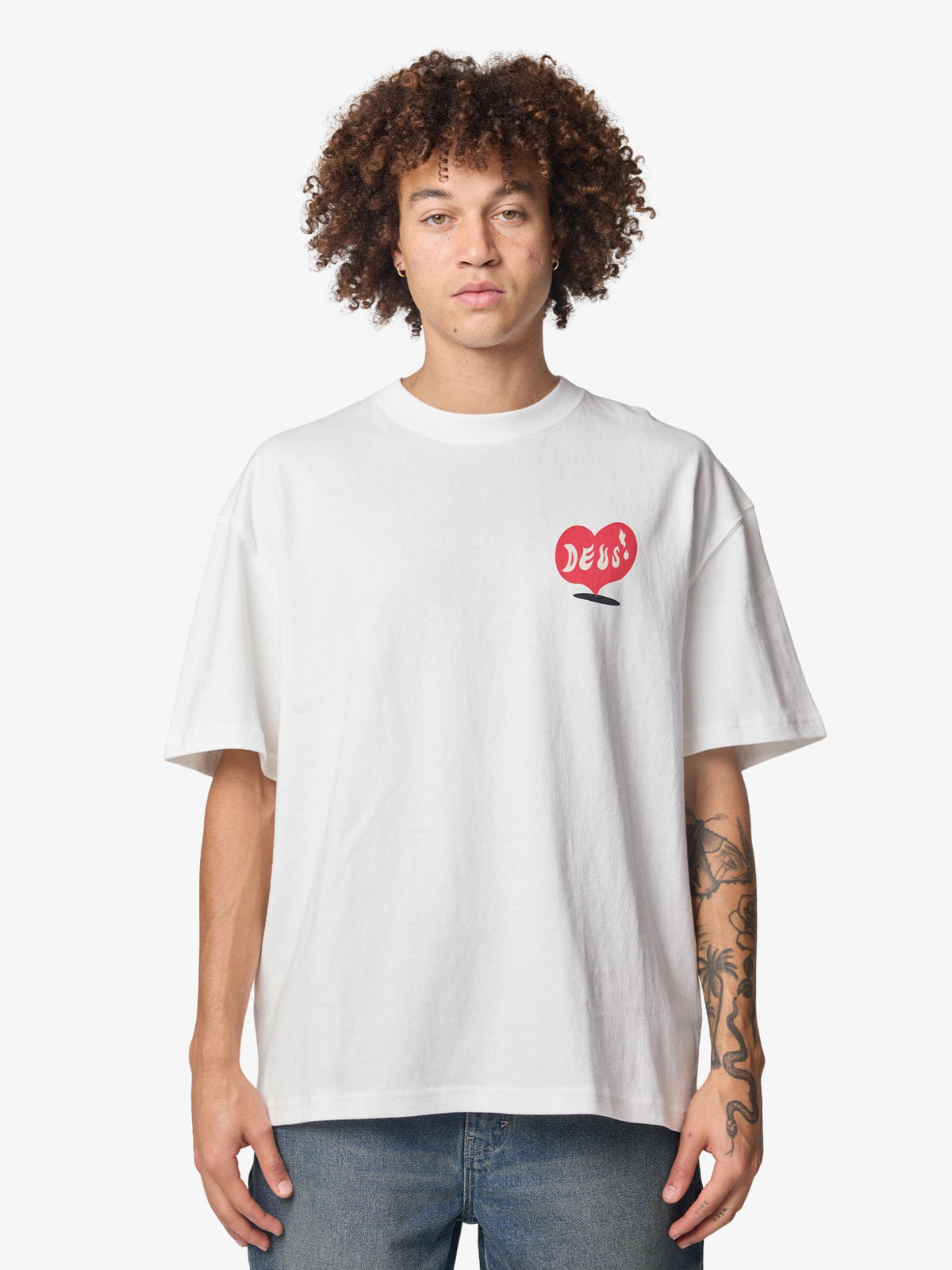 Deus Deep Cut Tee | Vintage White