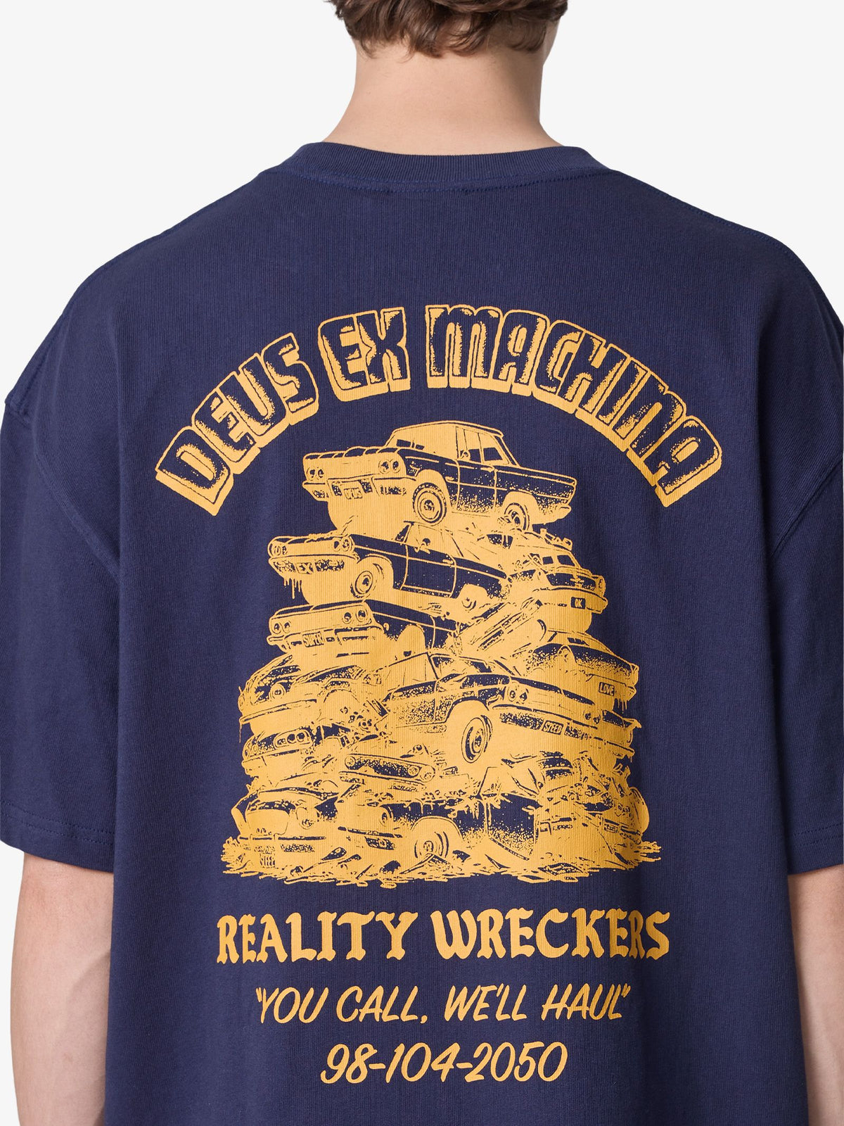 Deus Reality Wreckers Tee | Navy