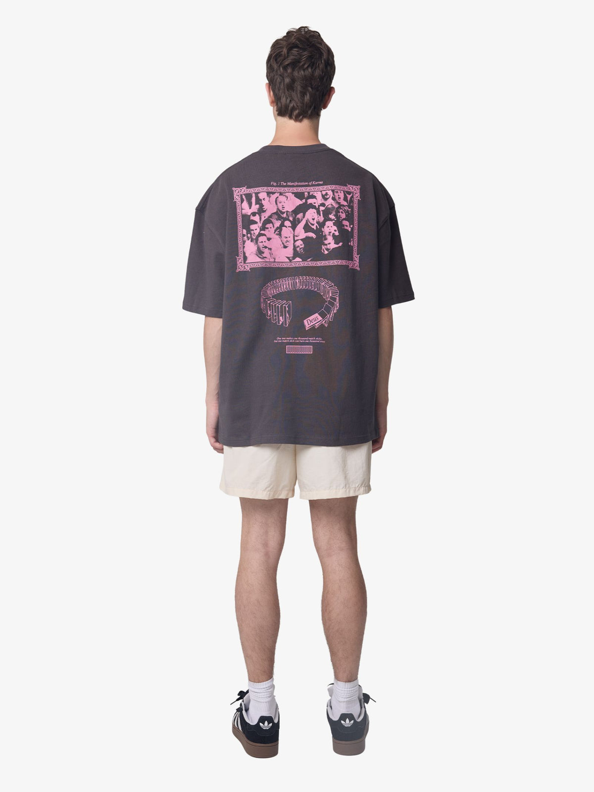Deus Matchstick Tee | Anthracite