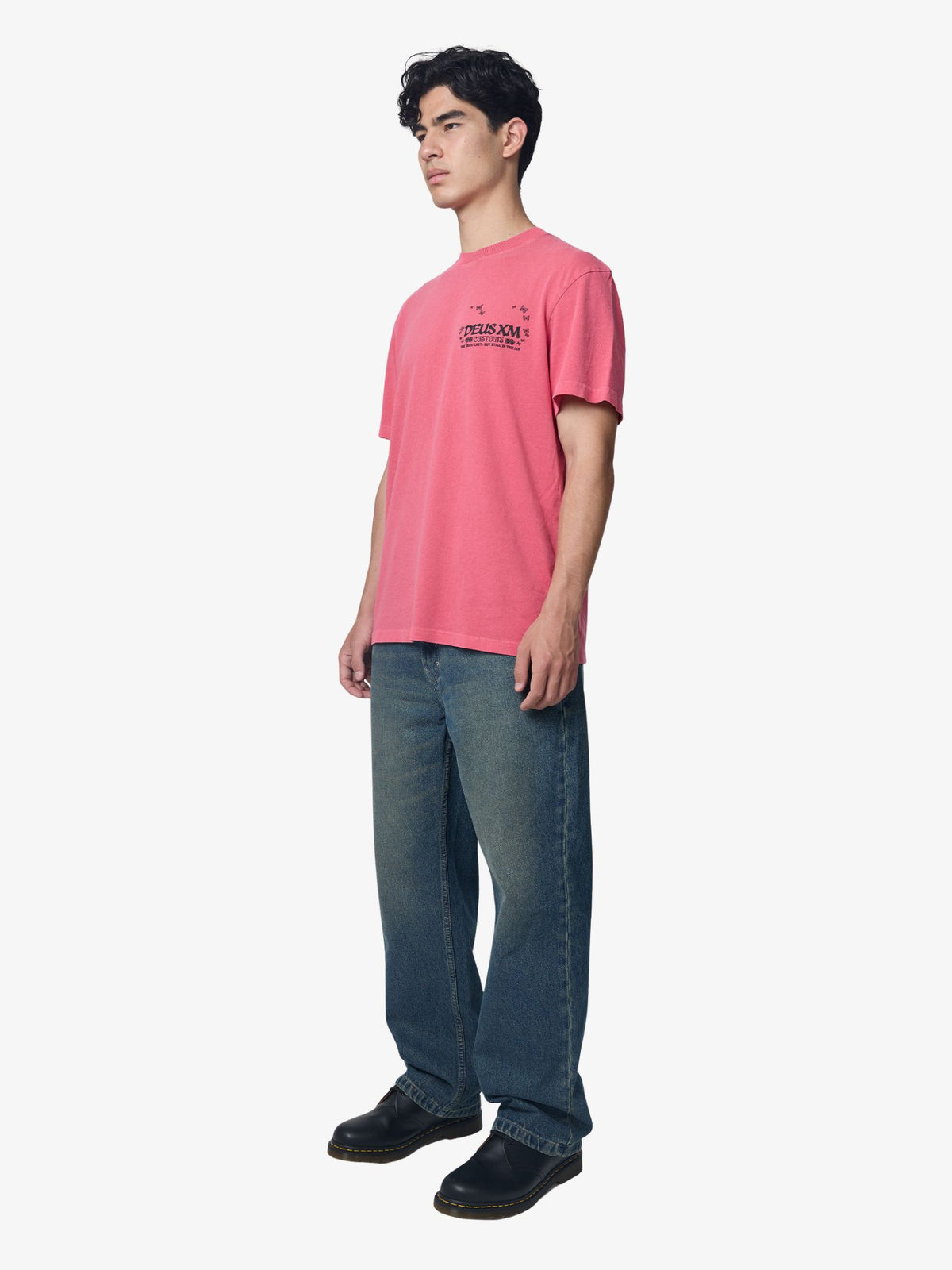 Deus Highroll Tee | Melon Red