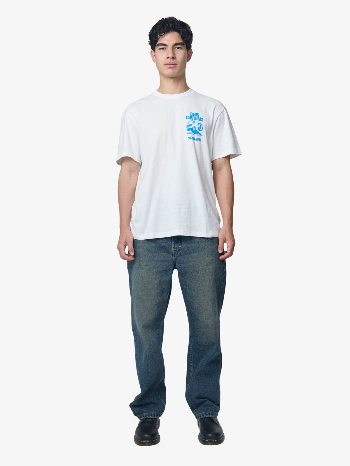 Deus Highway Language Tee | Vintage White