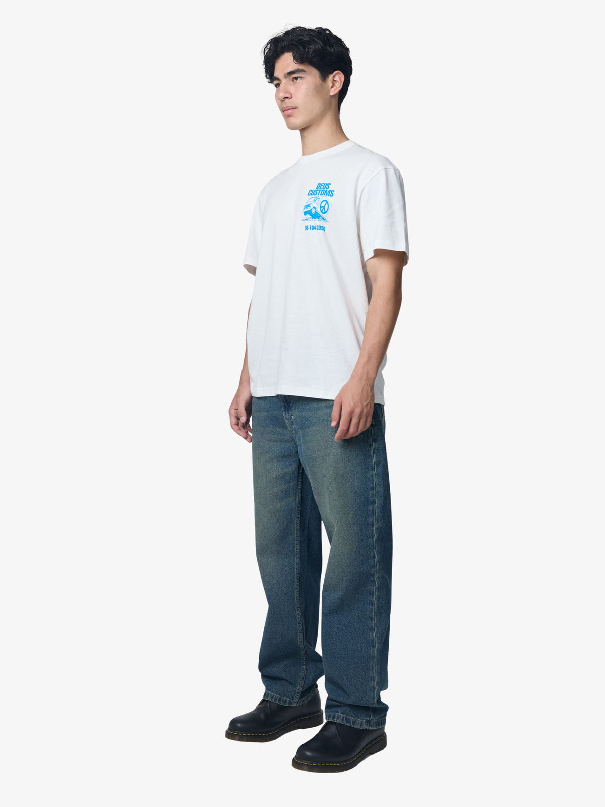 Deus Highway Language Tee | Vintage White