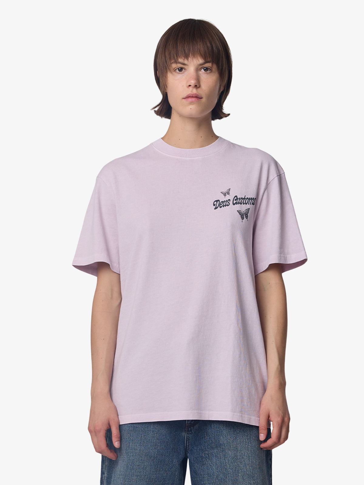 Deus Slapstick Tee | Orchid Rush
