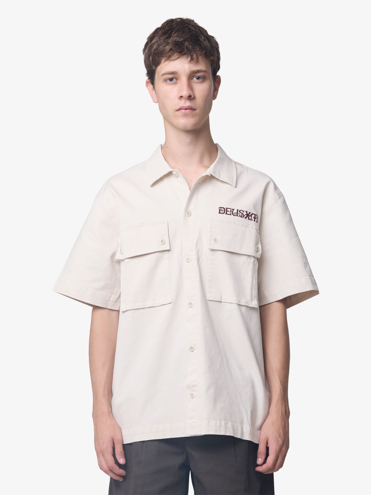 Deus Snake Charmer Shirt | Dirty White