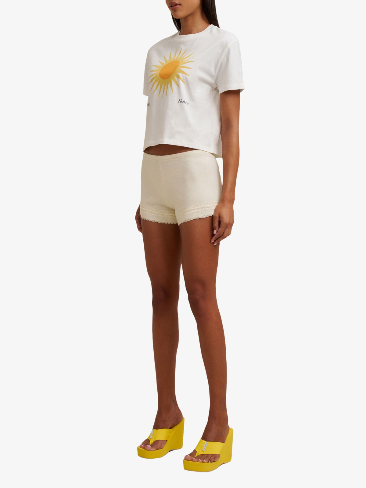 Doucette Ooo Baby Tee | Ivory