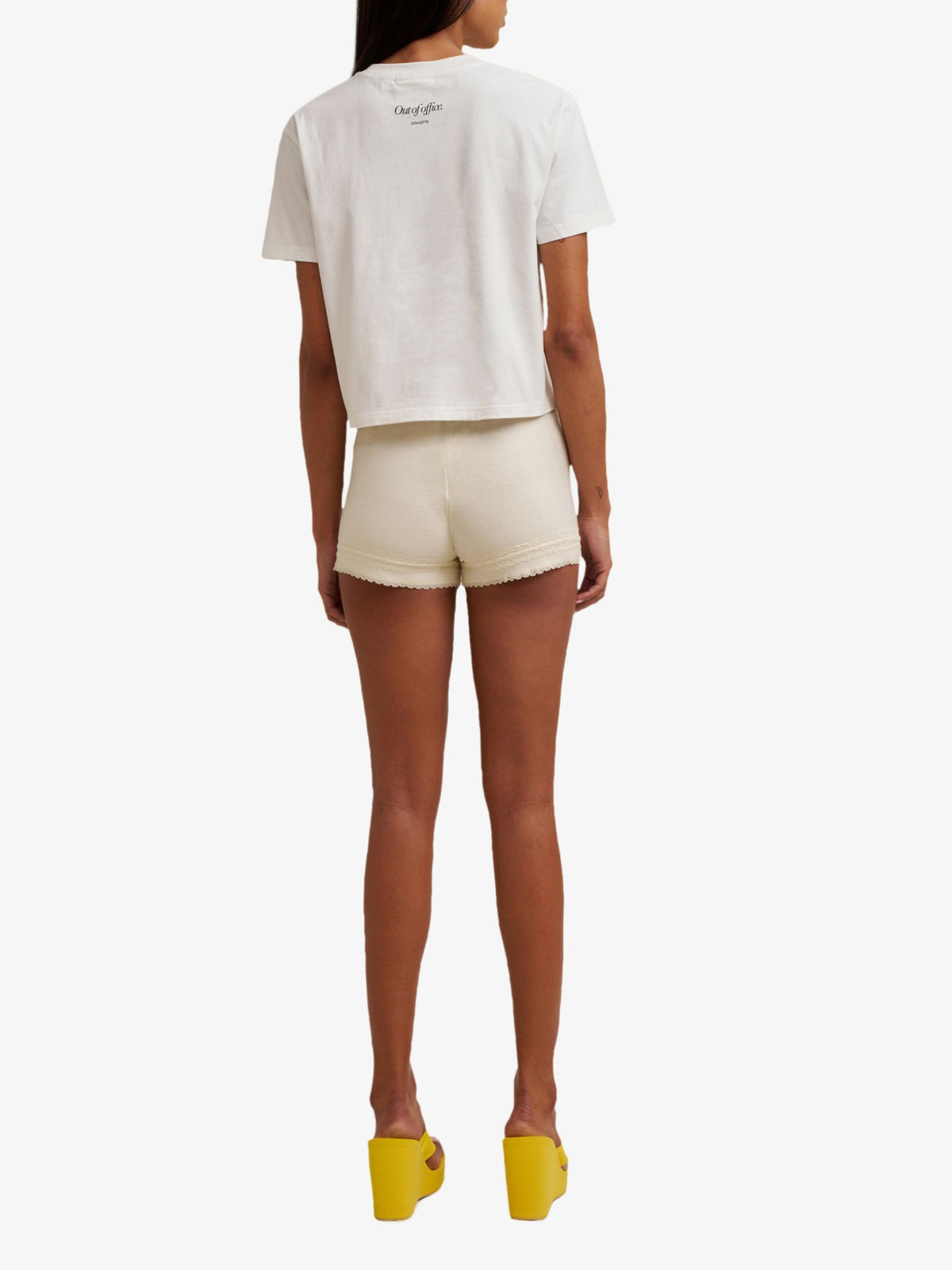 Doucette Ooo Baby Tee | Ivory