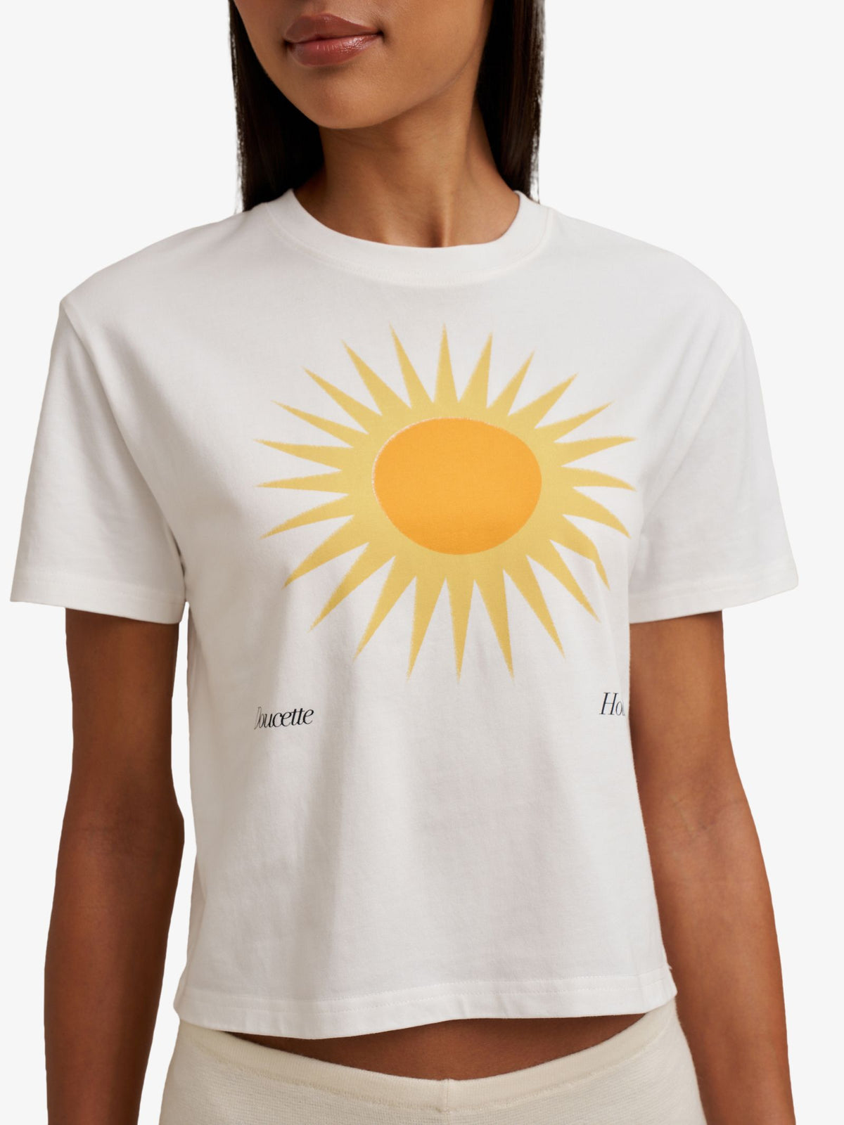 Doucette Ooo Baby Tee | Ivory