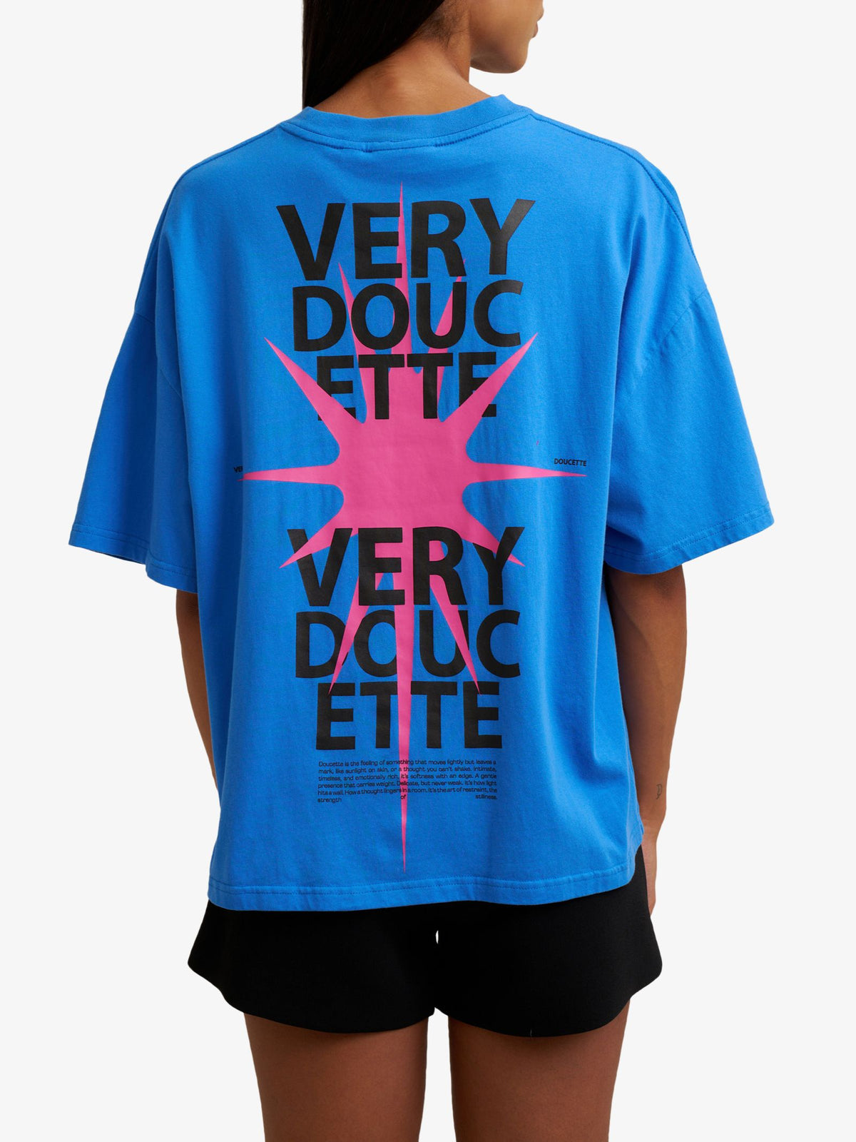 Doucette Unisex Star Compact Tee | Electric Blue
