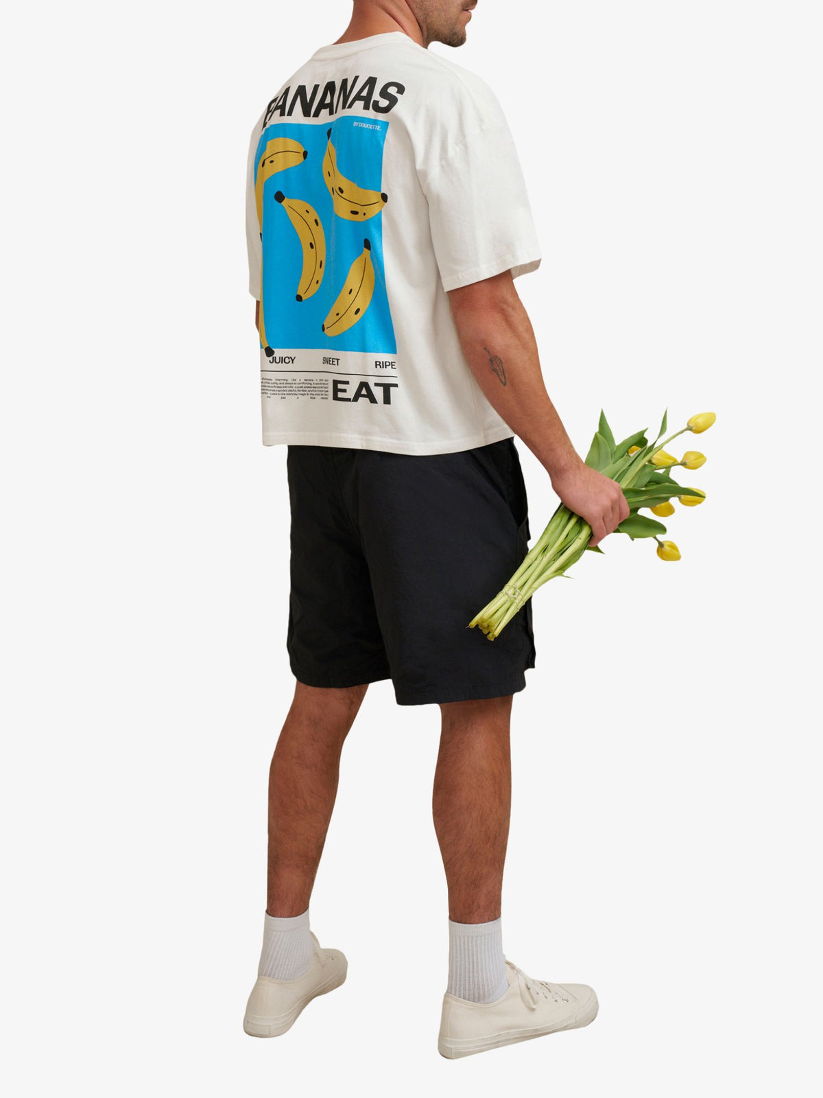 Doucette Unisex Bananas Compact Tee | Ivory