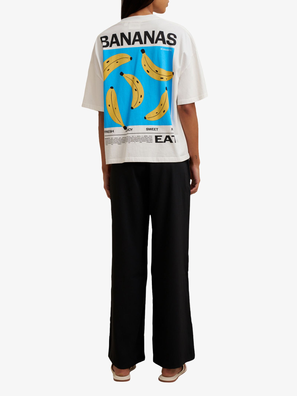 Doucette Unisex Bananas Compact Tee | Ivory