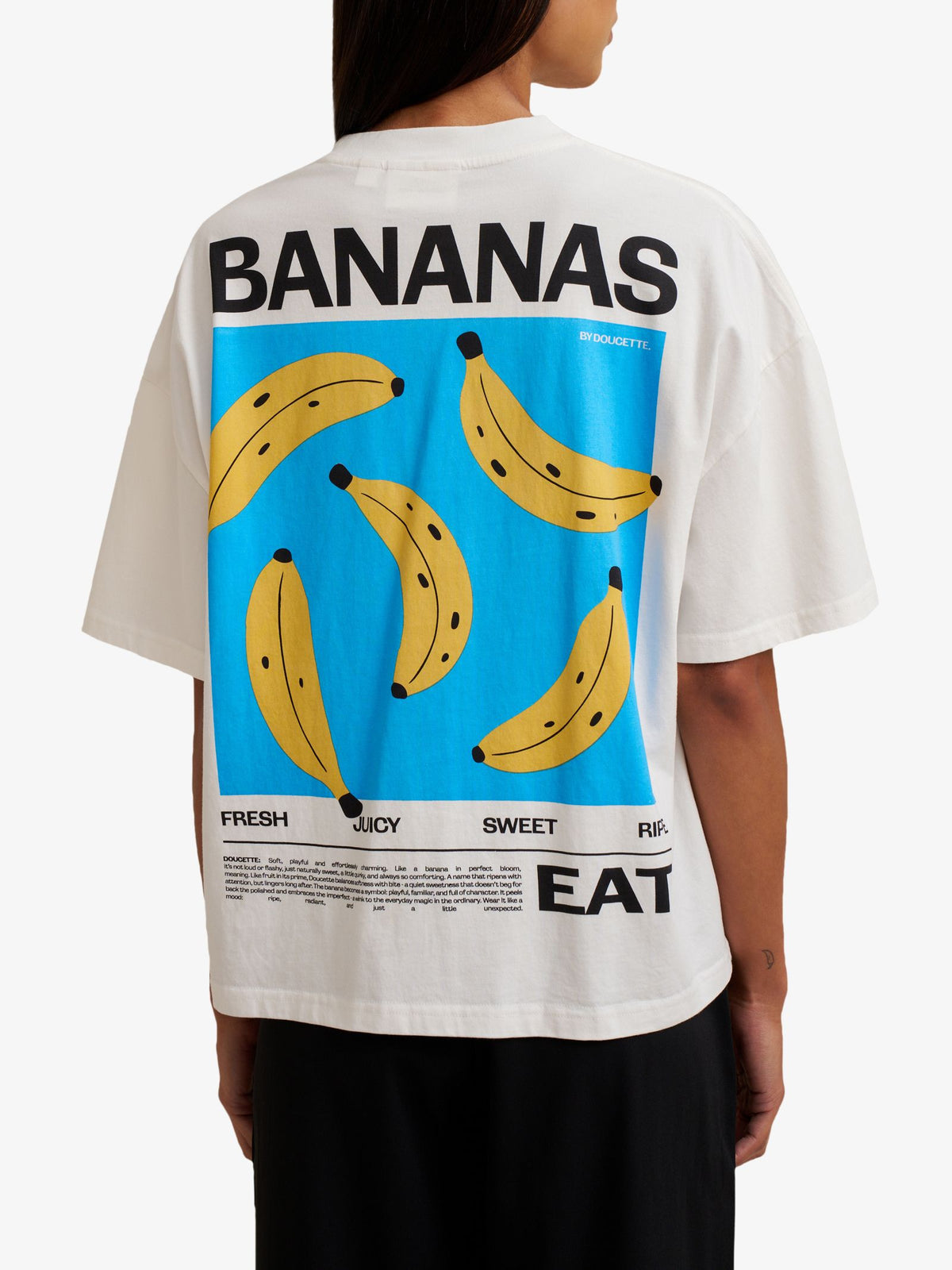 Doucette Unisex Bananas Compact Tee | Ivory