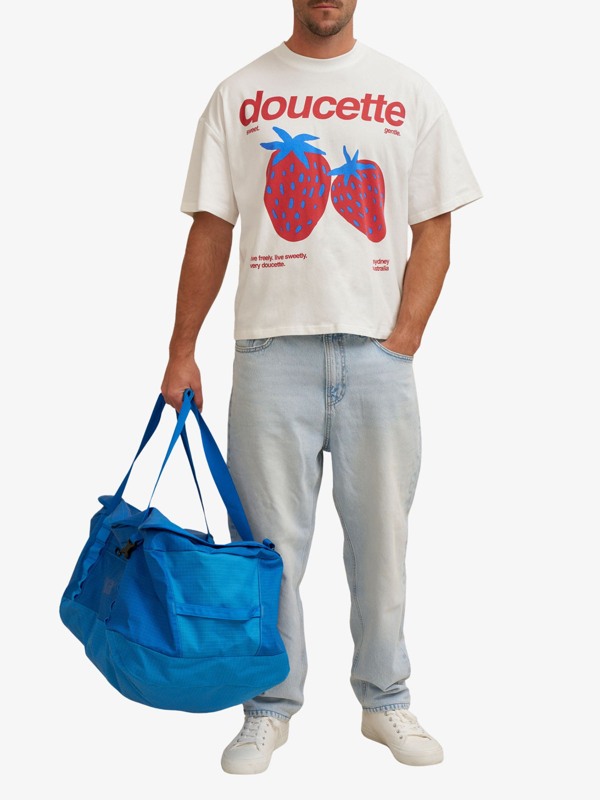 Doucette Unisex Live Sweet Compact Tee | Ivory