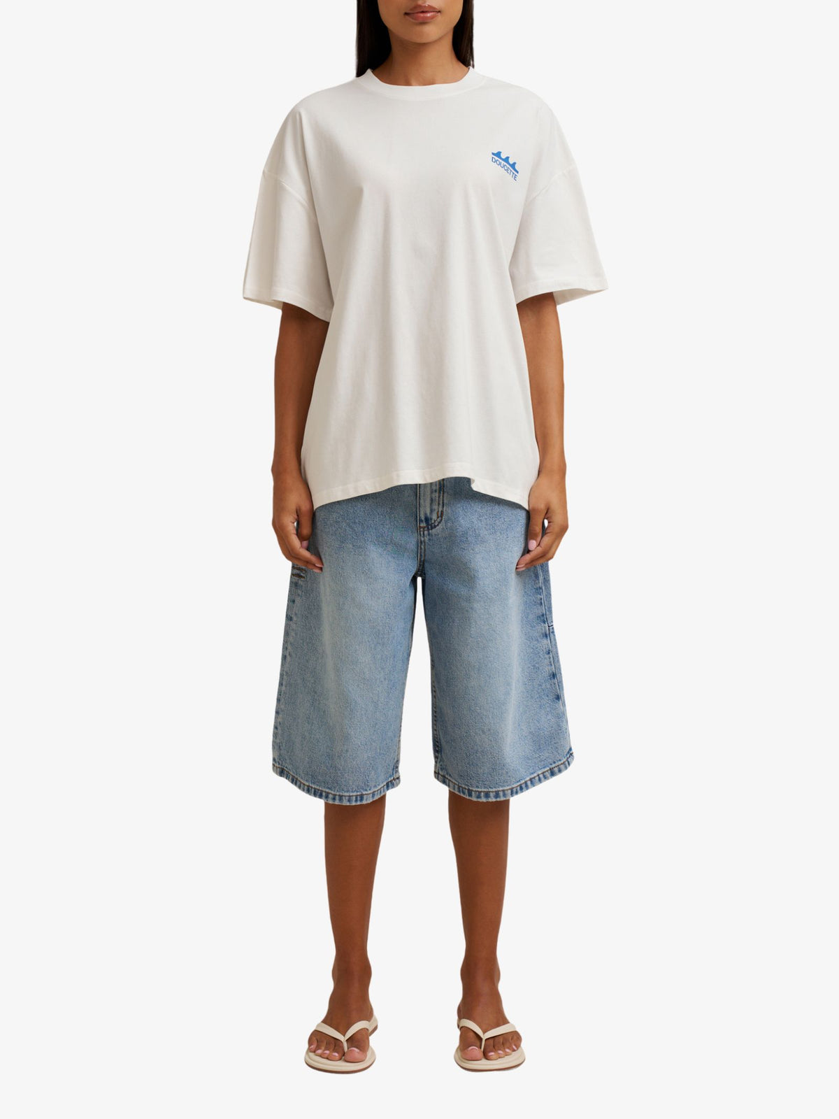 Doucette Unisex Swell Box Tee | Ivory