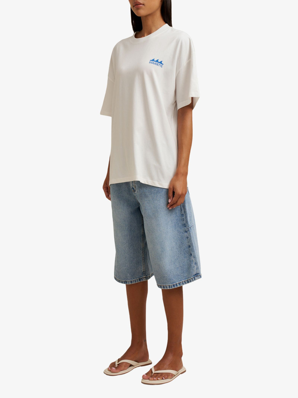 Doucette Unisex Swell Box Tee | Ivory