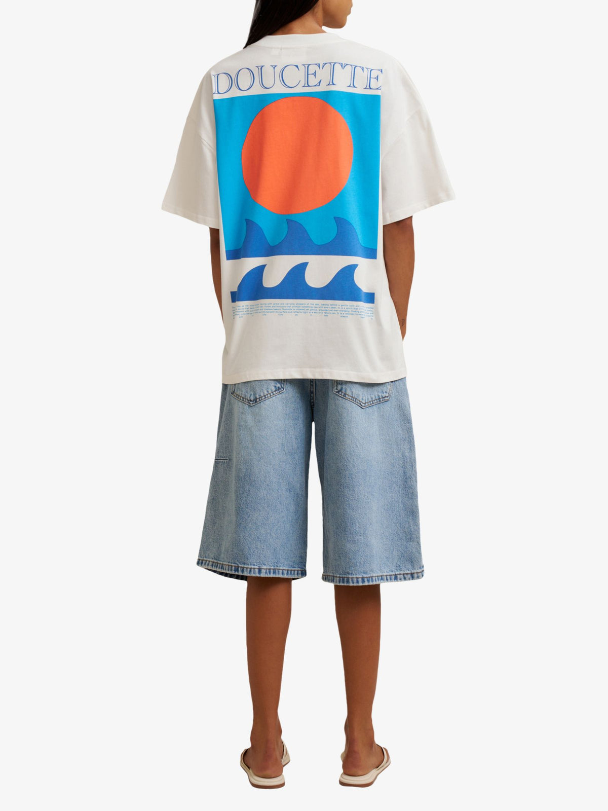 Doucette Unisex Swell Box Tee | Ivory