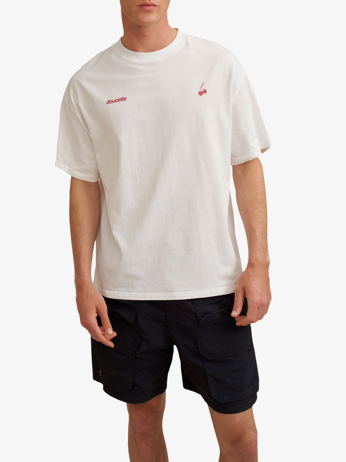 Doucette Unisex Sweet Cherry Box Tee | Ivory