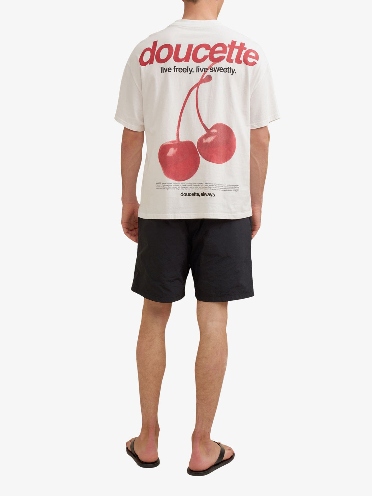 Doucette Unisex Sweet Cherry Box Tee | Ivory