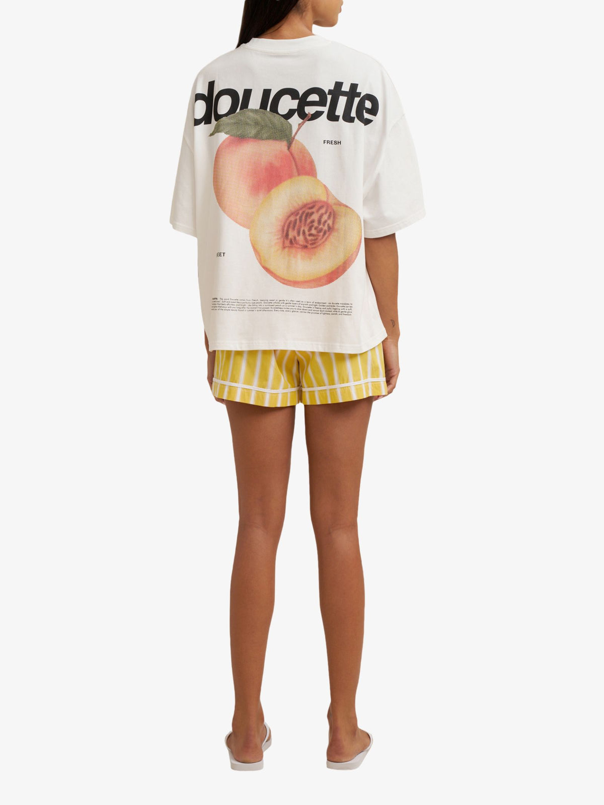 Doucette Unisex Peachy Compact Tee | Ivory