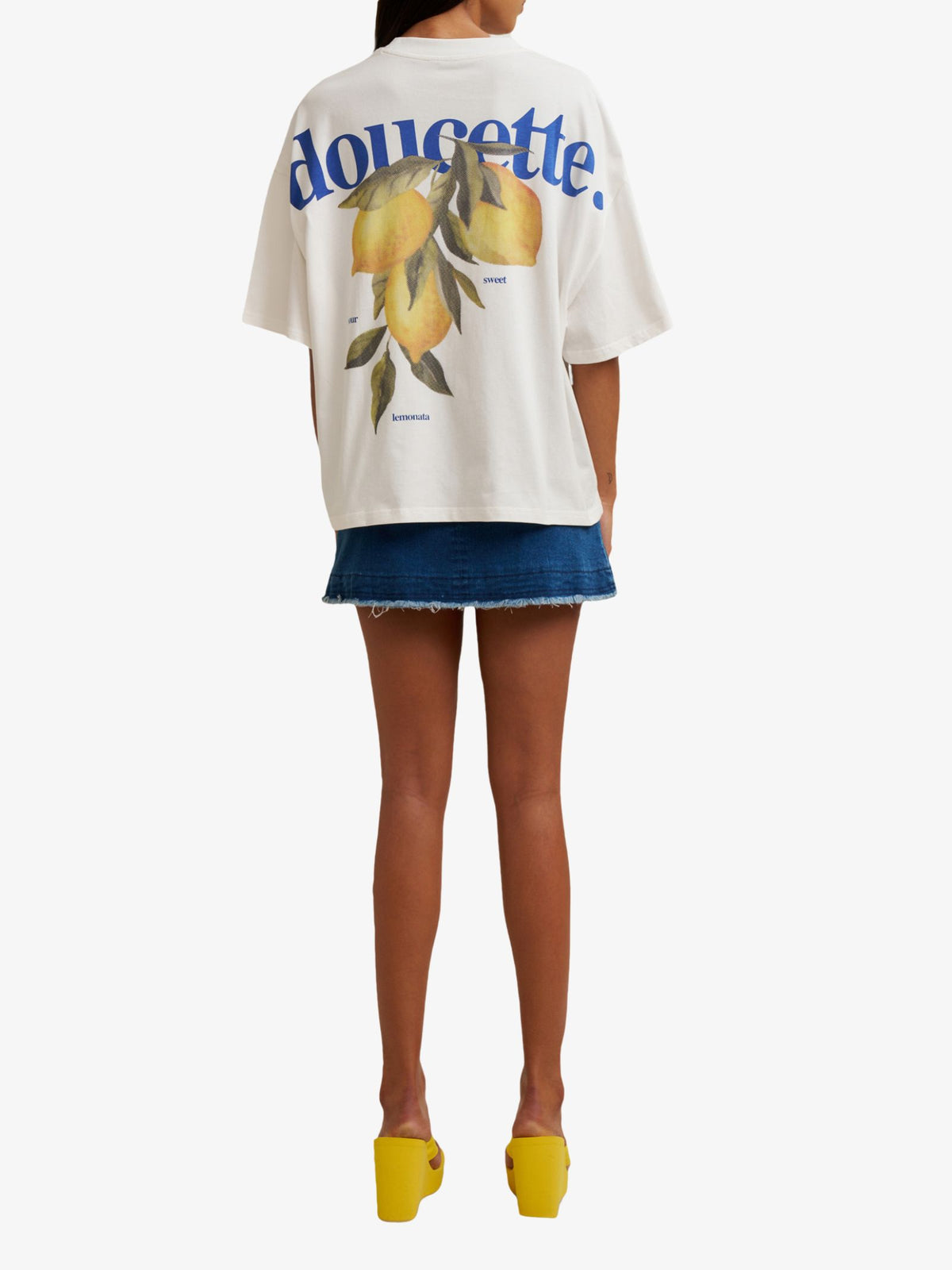 Doucette Unisex Lemonata Compact Tee | Ivory