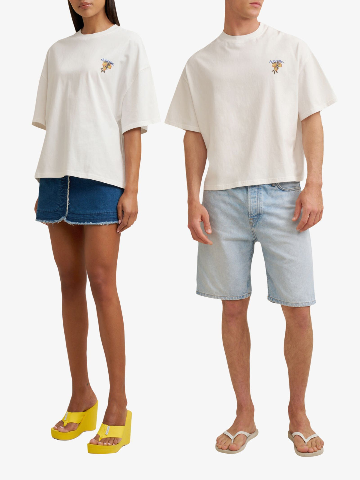 Doucette Unisex Lemonata Compact Tee | Ivory