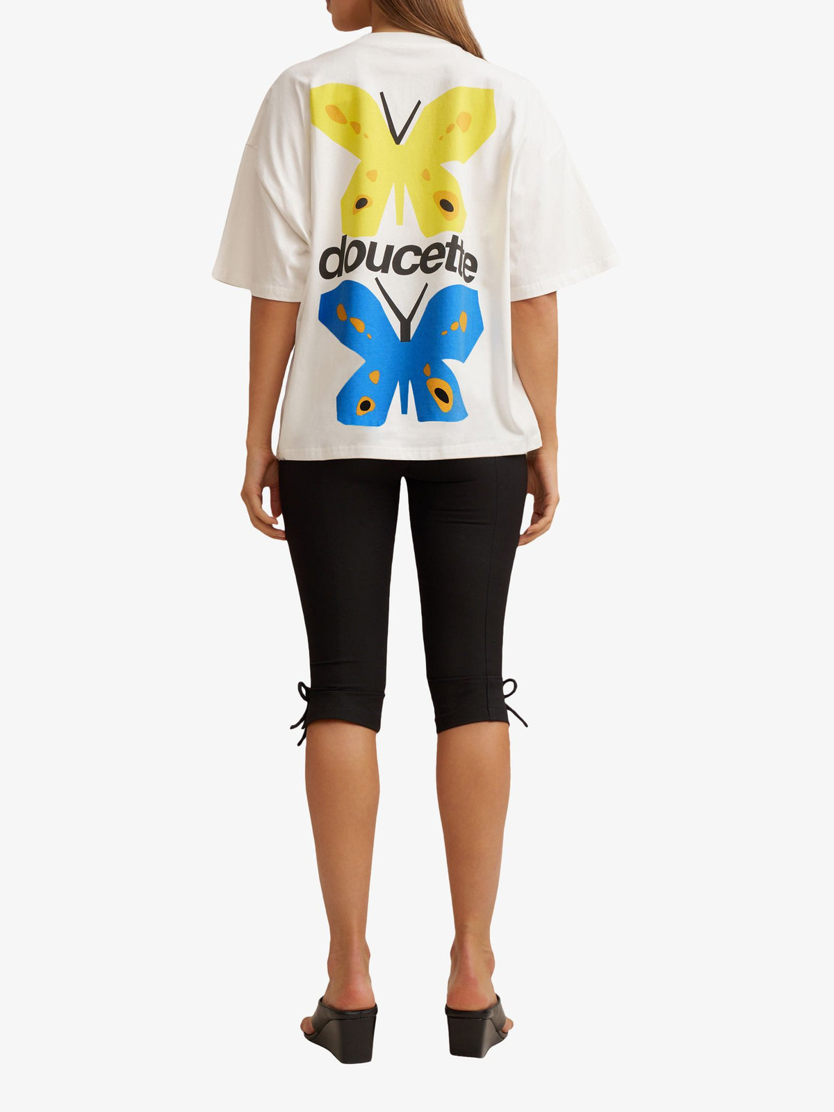 Doucette Unisex Butterfly Compact Tee | Ivory