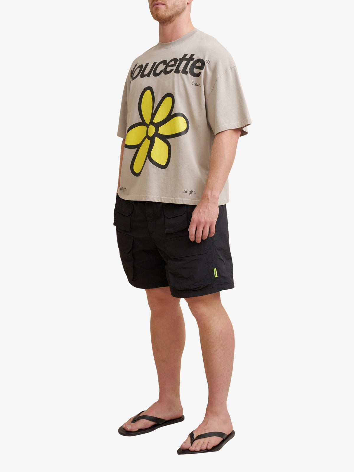 Doucette Unisex Wildflower Compact Tee | Washed Grey