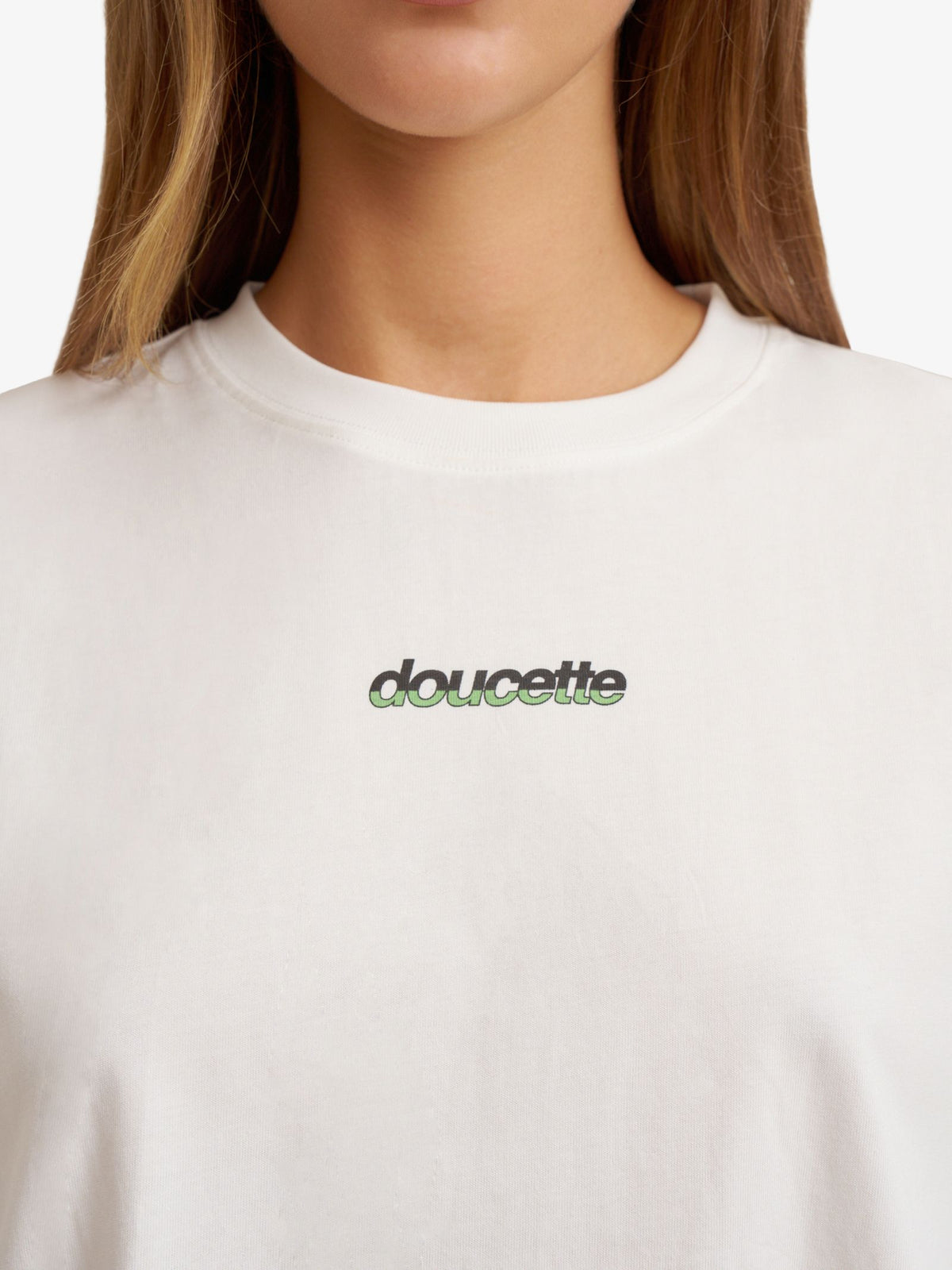 Doucette Unisex Green Apples Compact Tee | Ivory